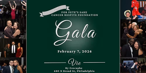 For Pete's Sake Cancer Respite Foundation Gala