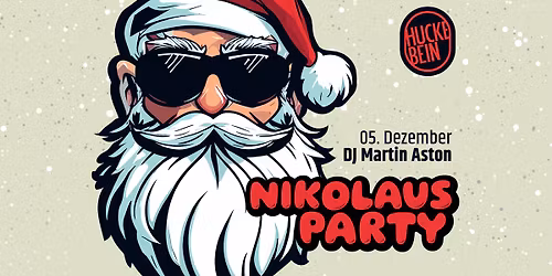 \ud83c\udf85 Nikolausparty im Huckebein! mit DJ Martin Aston