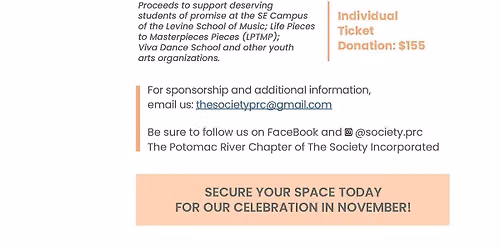 2026 Potomac River Chapter Music and Arts Champagne Brunch