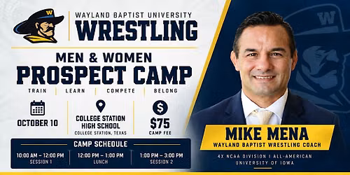 Wayland Baptist Wrestling Prospect Camp- College Station, HS