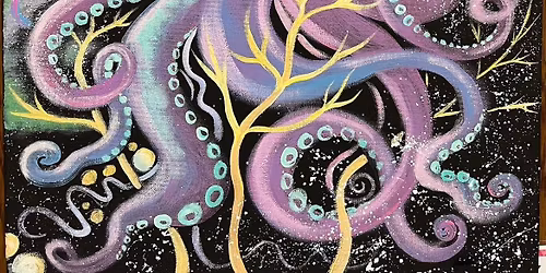 Paint Night for Adults @ the Boathouse Cafe, Kemptville_COSMIC OWL