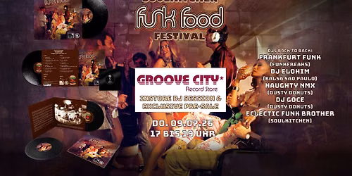 GROOVE CITY INSTORE SESSION SOULKITCHEN FUNKFOOD FESTIVAL