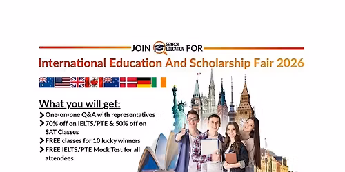 Join Search Education for International Education And Scholarship Fair 2026