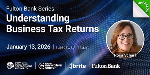 Fulton Bank Series: Understanding Business Tax Returns
