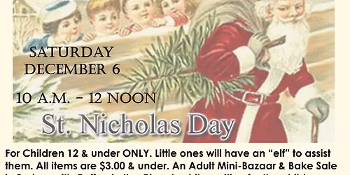 St. Nick's Children Shopping Day
