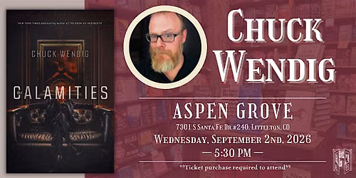 Chuck Wendig with   Erika T. Wurth Live at Tattered Cover Aspen Grove