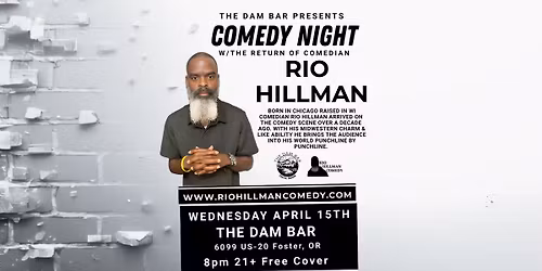 Rio Hillman Comedy @ The Dam Bar