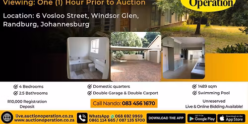 Deceased Estate | 4 Bedroom House in Randburg, JHB on Auction