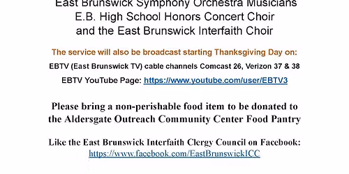 East Brunswick Interfaith Clergy Council 50th Thanksgiving Service
