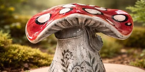 Clay mushroom house