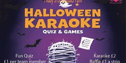 Halloween karaoke, quiz & games night