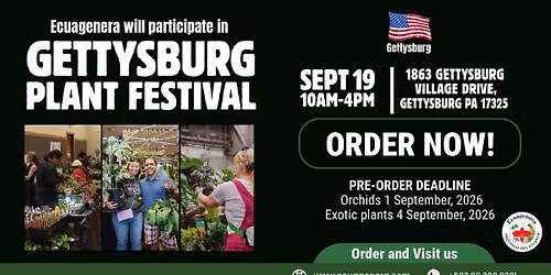 Ecuagenera will participate in Gettysburg Plan Festival