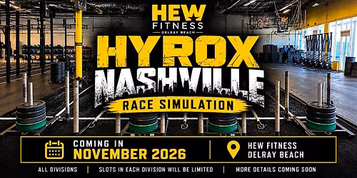 HYROX Nashville Race Simulation