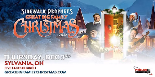 Sidewalk Prophets - Great Big Family Christmas Sylvania, OH