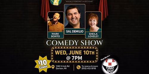 The Funny Spot Comedy Show at Hamlin Pub Davison