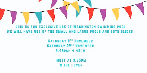 SEND Exclusive hire Washington Swimming Pool