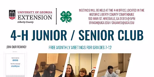 Junior Senior Club Meetings
