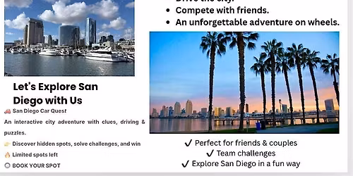 San Diego Mystery Drive: Interactive Car Treasure Hunt Experience