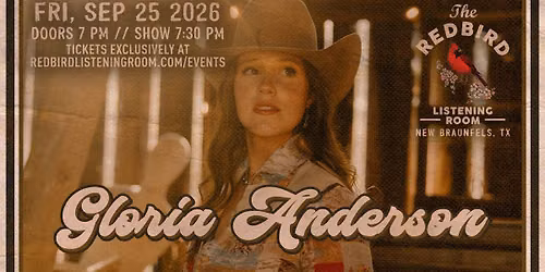 Gloria Anderson @ The Redbird - 7:30 pm