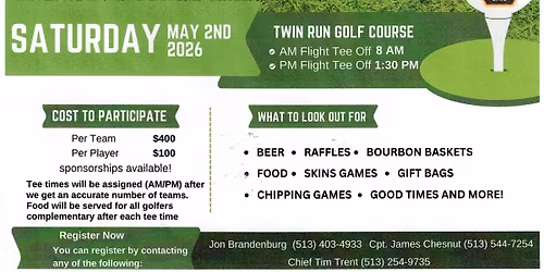 11th annual Tony Valerio Golf Outing 