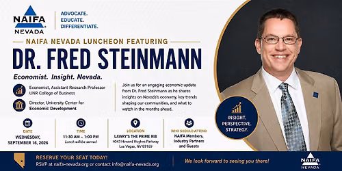 Las Vegas | NAIFA Nevada presents Dr. Fred Steinmann