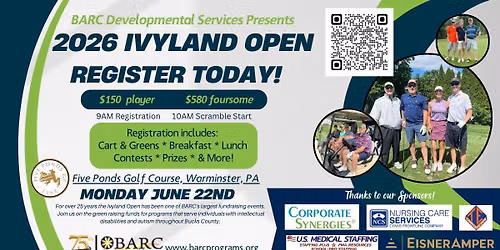 Ivyland Open for BARC Developmental Services