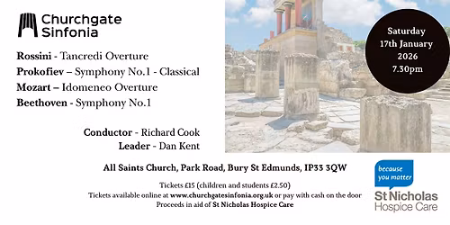 Churchgate Sinfonia New Year Concert January 2026