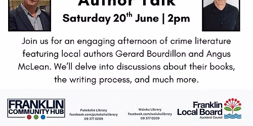 Author Talk - Gerard Bourdillon & Angus McLean