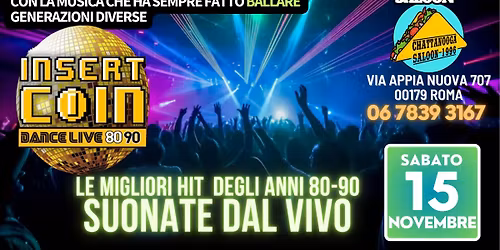 INSERT COIN Dance 80-90 live @ CHATTANOOGA VIA APPIA