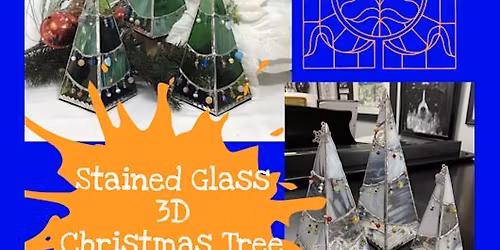 3D Stained Glass Christmas Tree Candle Holder Class