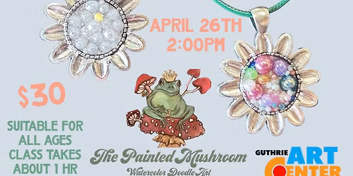 Bubble Flower Resin Necklace Class