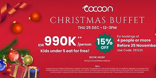 \ud83c\udf84 Christmas Lunch Buffet at Cocoon