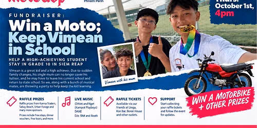 Fundraiser: Win a Moto; Keep Vimean in School