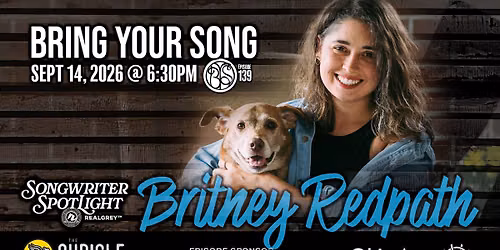 BRING YOUR SONG #139 Spotlight: Britney Redpath