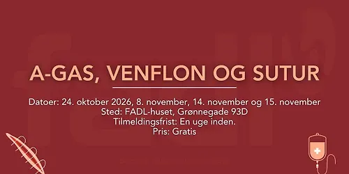 Kursus i A-GAS Venflon og Sutur