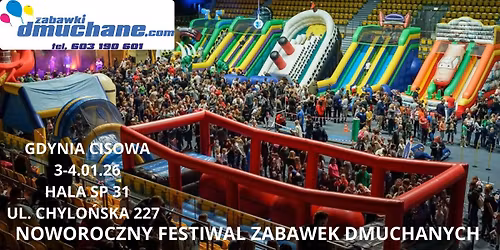 Noworoczny Festiwal Zabawek Dmuchanych w Gdyni Cisowej