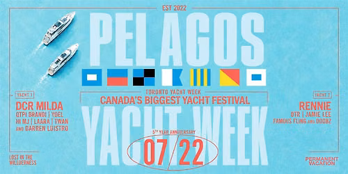 Pelagos 2026 presented by Toronto Yacht Week