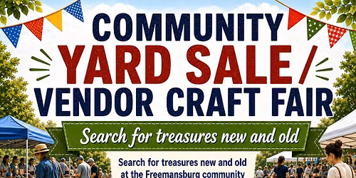 Community Yard Sale-Vendor\/Craft Fair