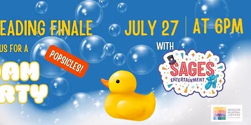 Kids Foam Party: Summer Reading Finale!