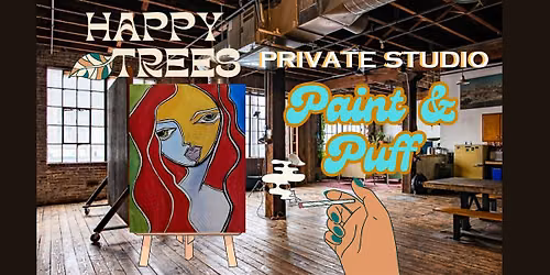 Paint & Puff Art Class- 21 and over