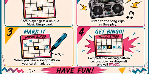 Music Bingo at MJ's Martini Bar 