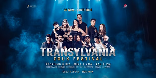 Transylvania Zouk Festival 2026 — Dorobantilor 38, 400689 Cluj-Napoca, Romania