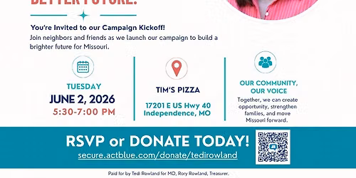 Campaign Kickoff Fundraiser
