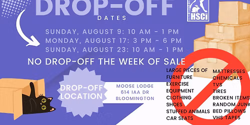 HSCI Garage Sale Drop-Off