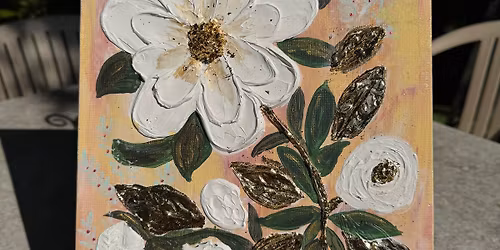 3D Textured Magnolia Art Workshop