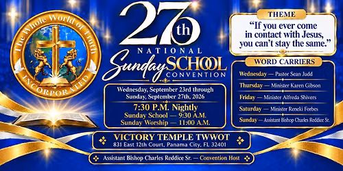 27th National Sunday School Convention