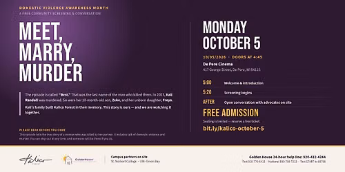 Meet, Marry, Murder: A Community Screening & Conversation