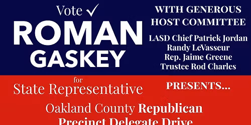 Oakland County Republican Precinct Delegate Drive