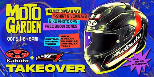 Moto Garden ATX | Kabuto Helmets + AF1 Racing TAKEOVER
