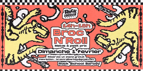 Broc N'Roll \/ Grande braderie musicale \u00b7 Rock School Barbey